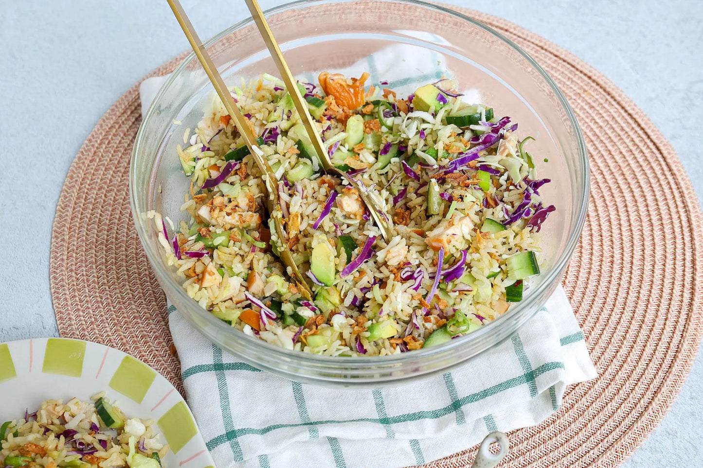 Rijstsalade met kip